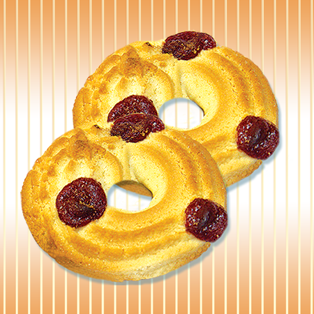 Butter ring with jam